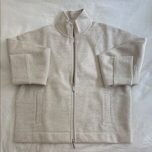 NWT Madewell Beige Cream Zip-Up Jacket